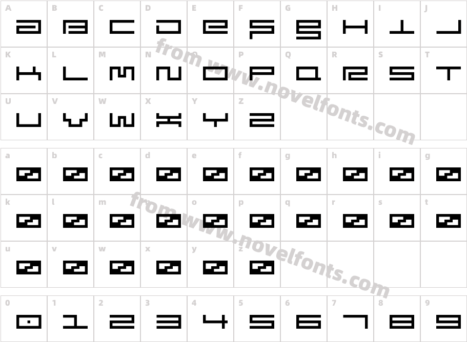 [.squarepusherv3.]Character Map