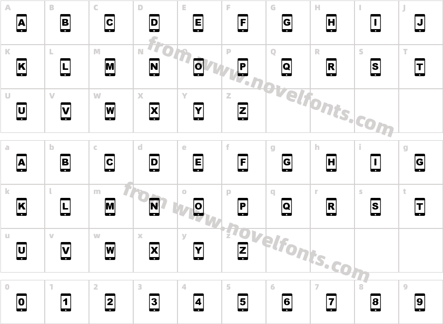 [smartphone]Character Map