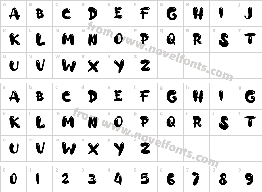 a Alloy InkCharacter Map