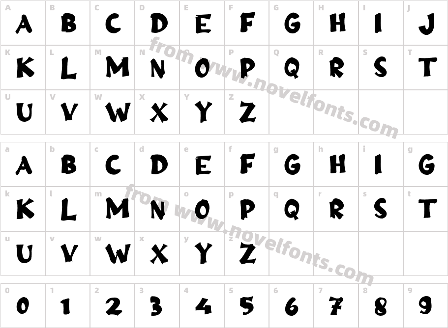 a ApaneCharacter Map