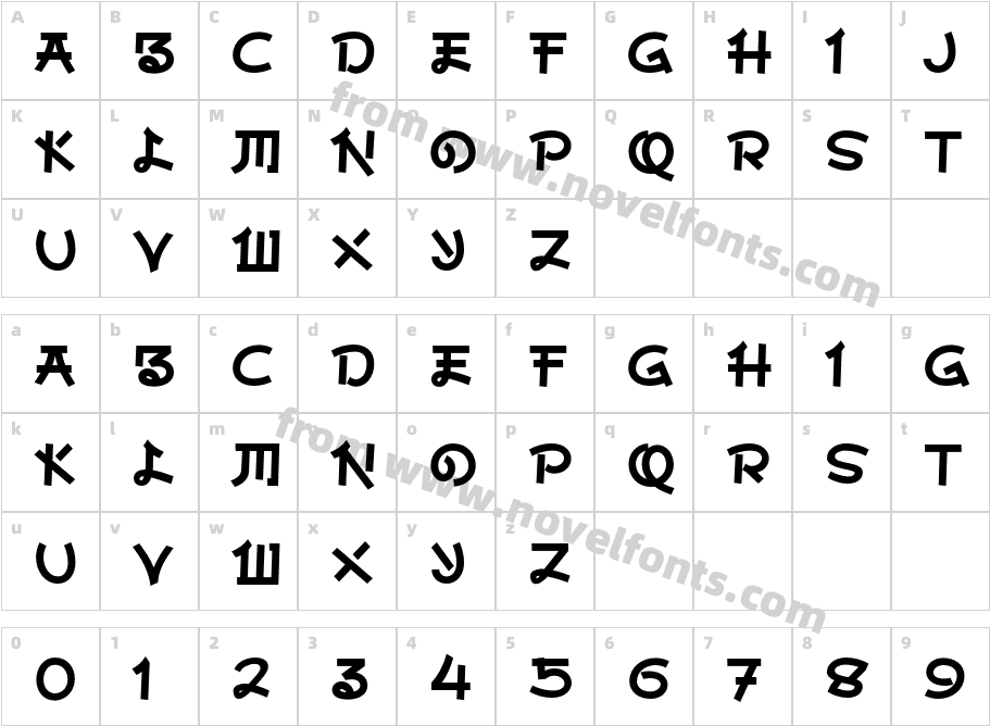 a Arigatou GozaimasuCharacter Map