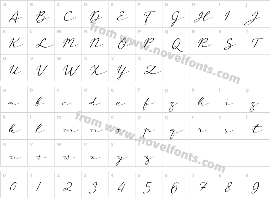 a Auto SignatureCharacter Map