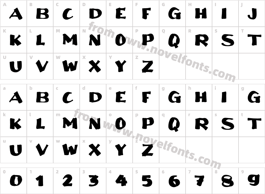 aAkuilahCharacter Map