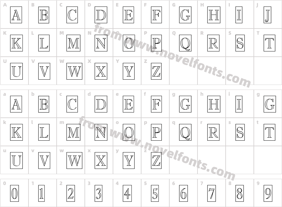 a_ Antique Titul Tr Cm OtlCharacter Map