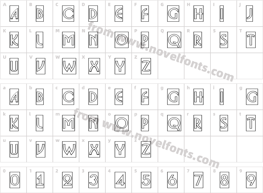 a_BosaNovaCmOtlCharacter Map