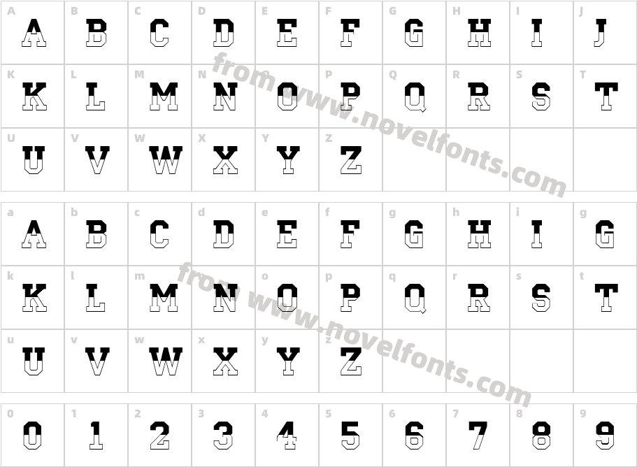 a_ CampusB&WCharacter Map