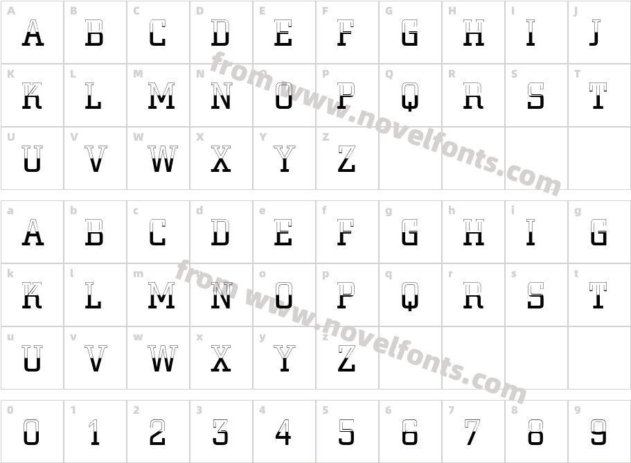 a_CityNovaTitulB&WLtCharacter Map