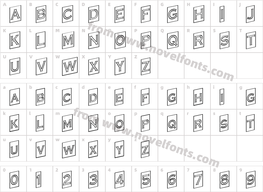 a_CopperGothCmUpOtlCharacter Map