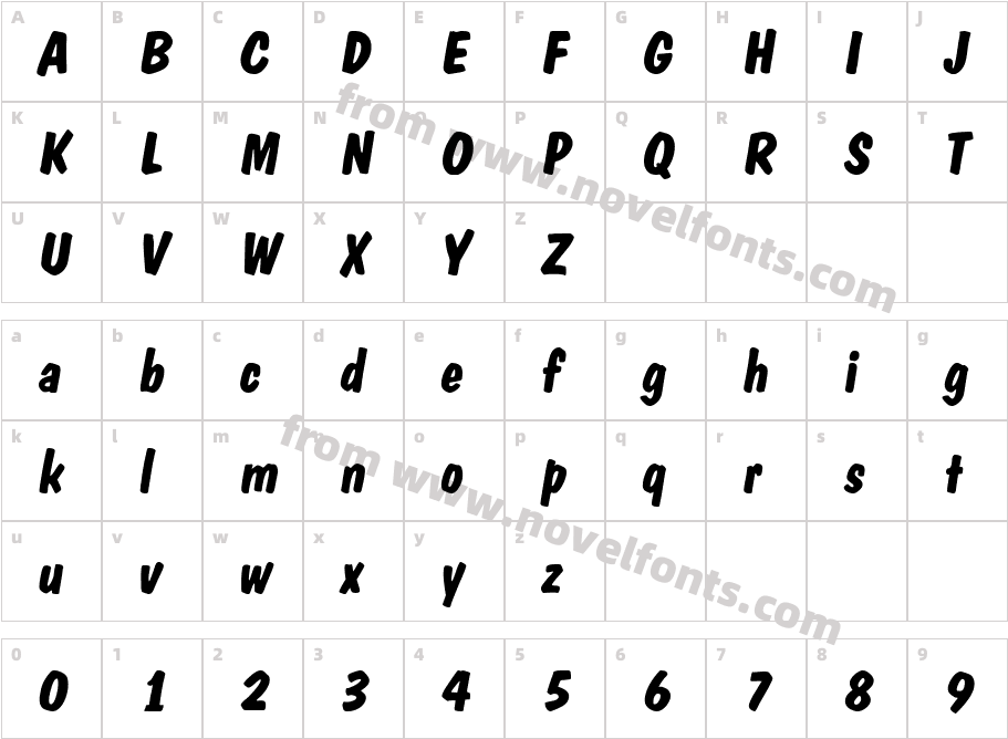 a_ Dom Ino Bold ItalicCharacter Map