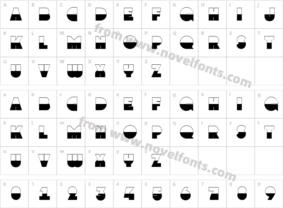 a_GrotoB&WCharacter Map