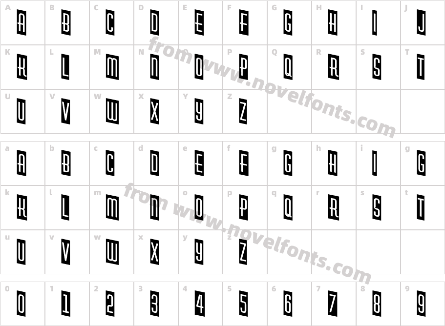 a_HuxleyCmDnCharacter Map