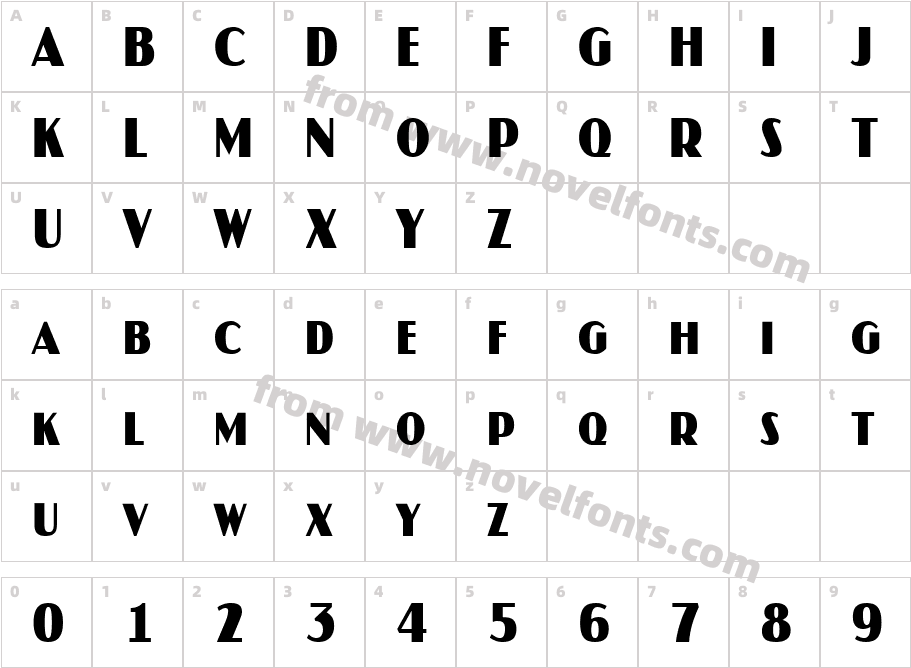 a_JasperCapsNr BoldCharacter Map