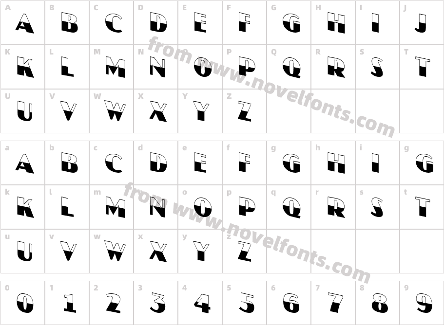 a_JasperTtlB&WDnCharacter Map