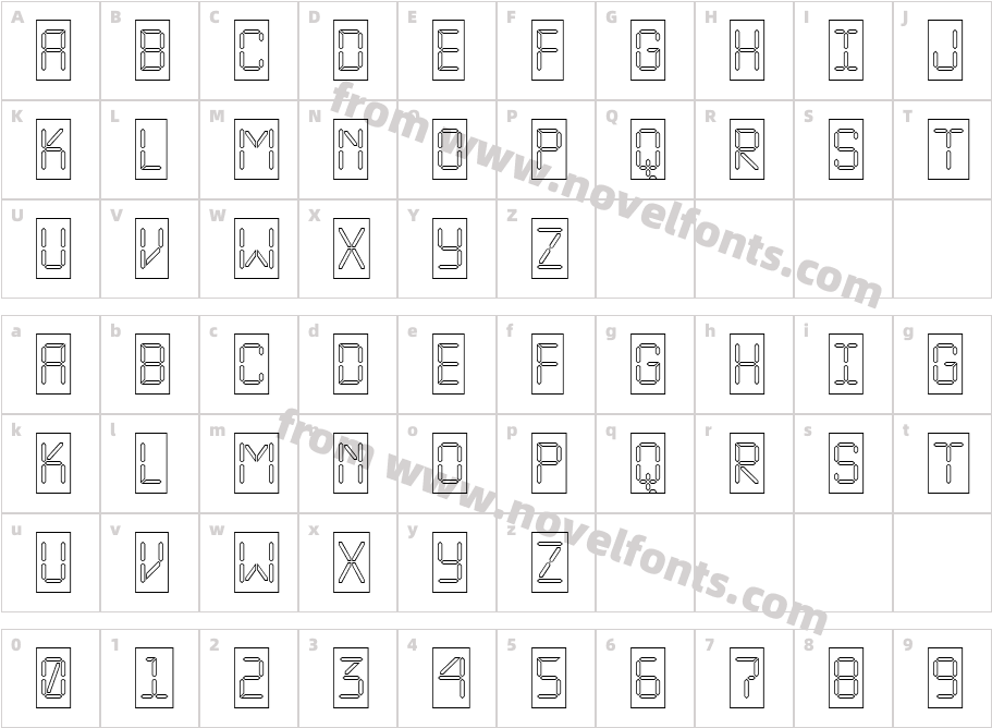 a_LCDNovaCmOtlCharacter Map