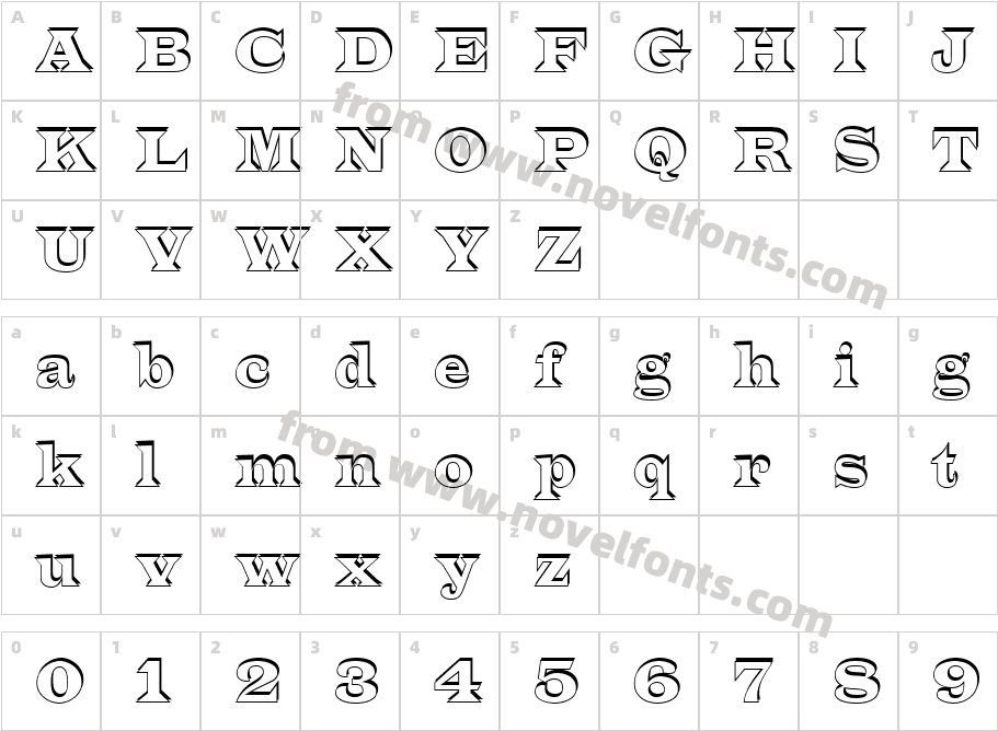 a_ Latino ShCharacter Map