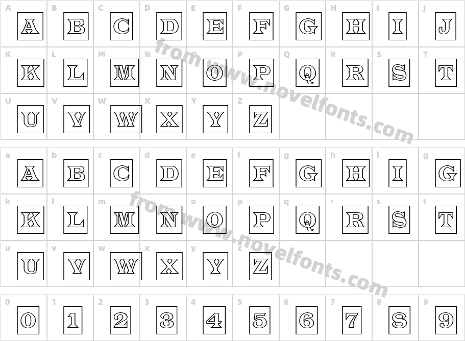 a_ Latino Titul Cm OtlCharacter Map