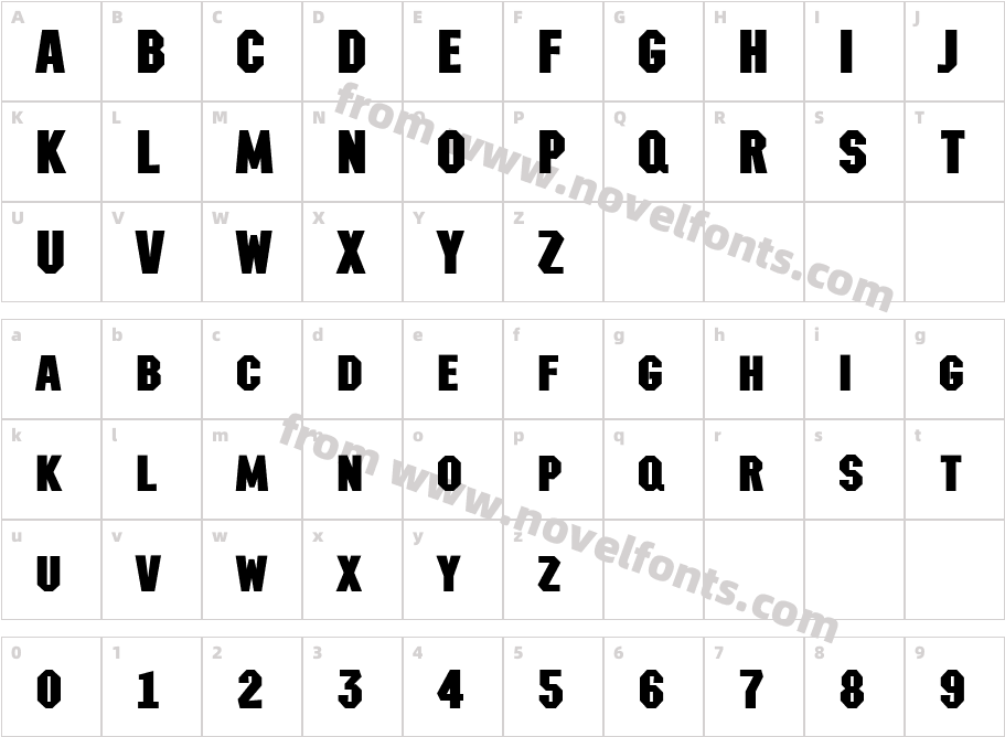 a_MachinaNovaCps BoldCharacter Map