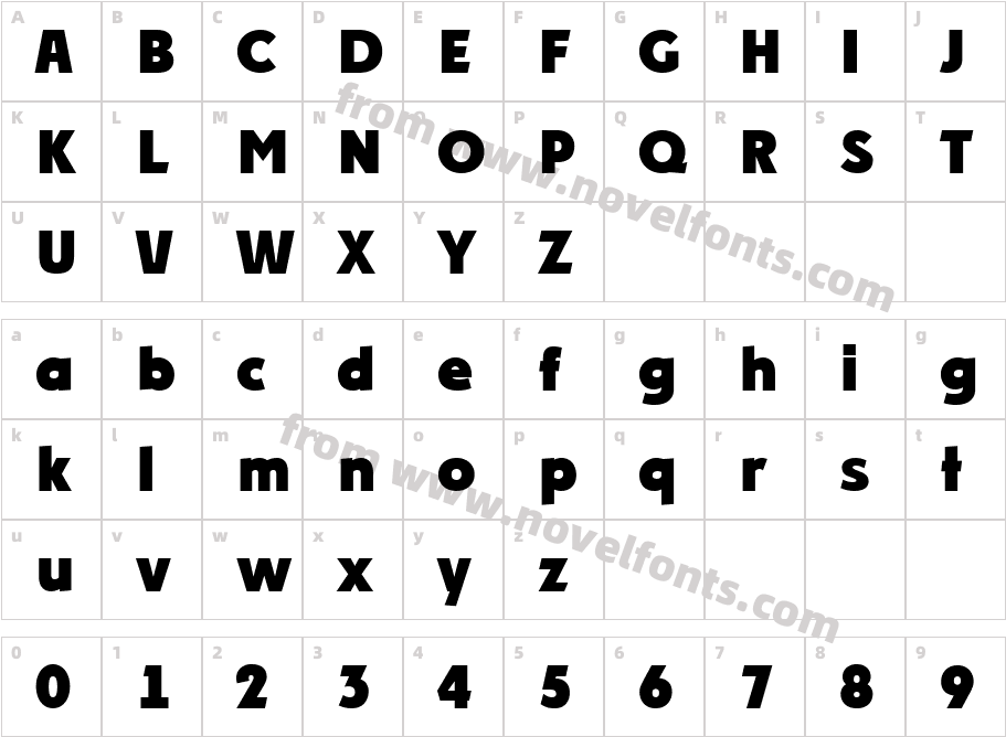 a_ Plakat Cmpl Extra BoldCharacter Map