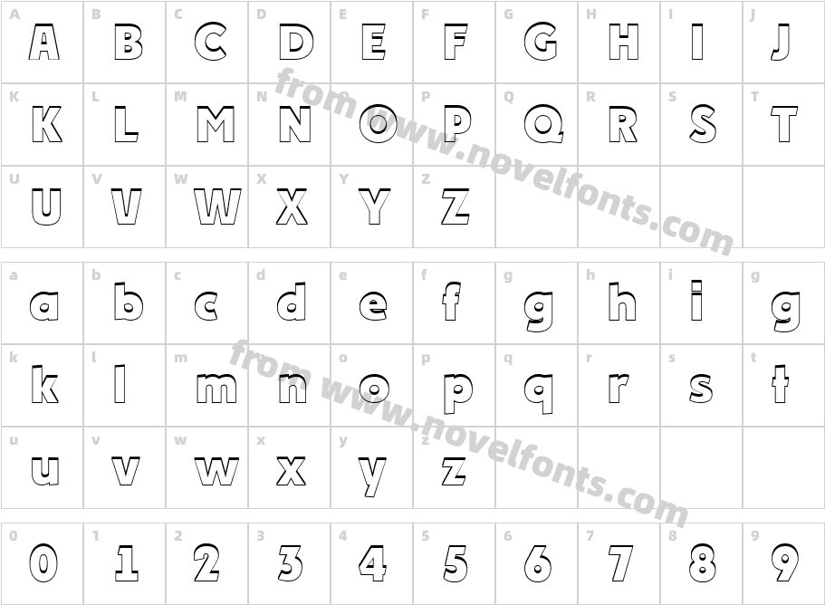 a_PlakatCmplSh ExtraBoldCharacter Map