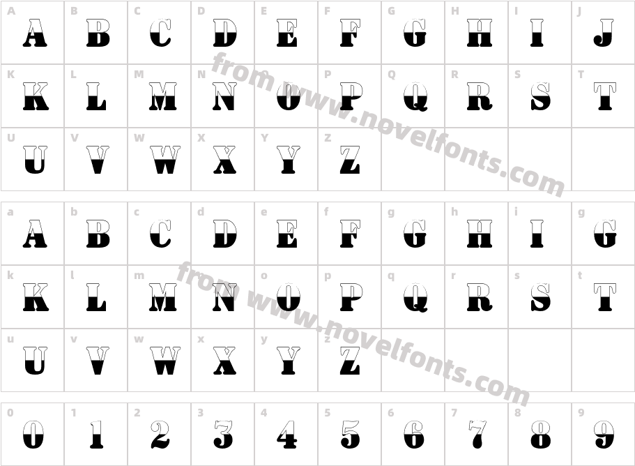 a_ Signboard Titul NrB&WCharacter Map