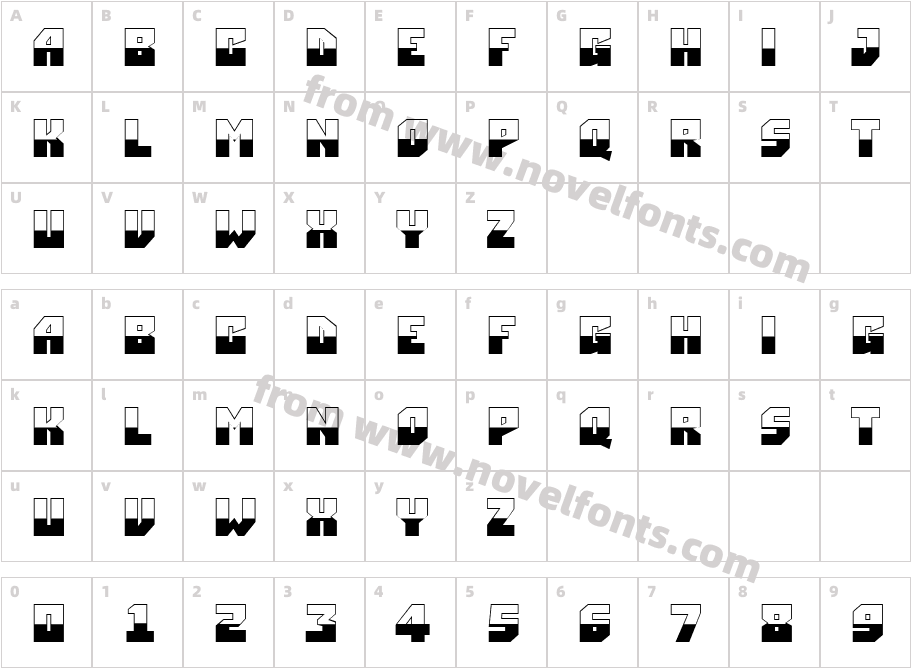 a_ SimplerB&WCharacter Map