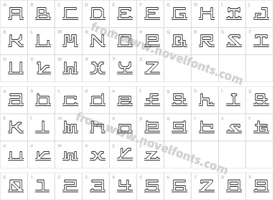 abc,pipeCharacter Map