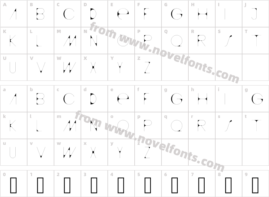 accent normalCharacter Map