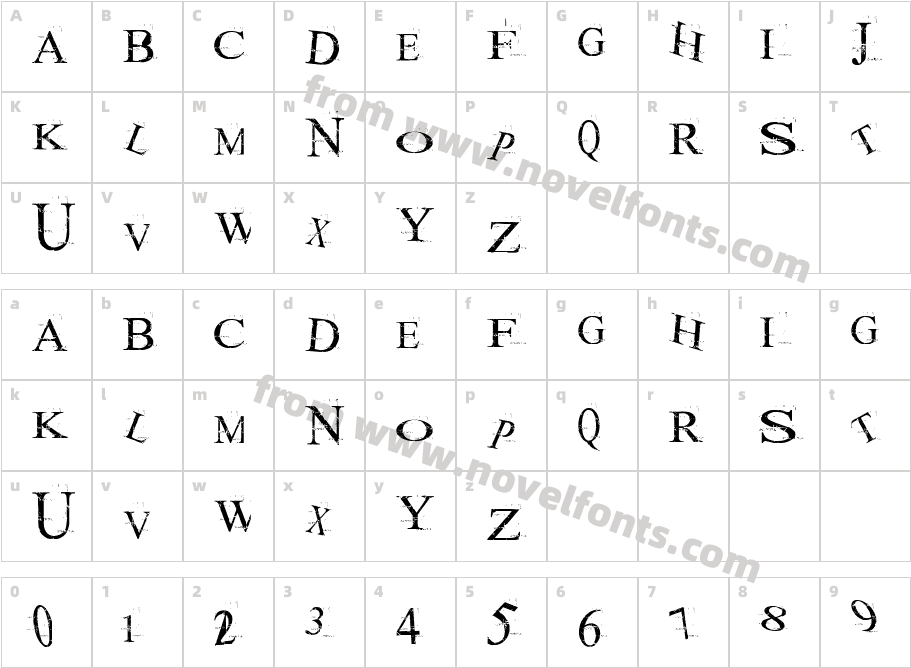 akoomCharacter Map