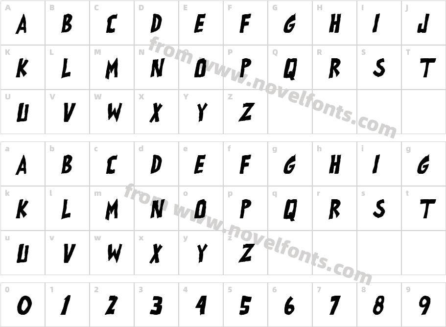 all exes must die! Bold ItalicCharacter Map