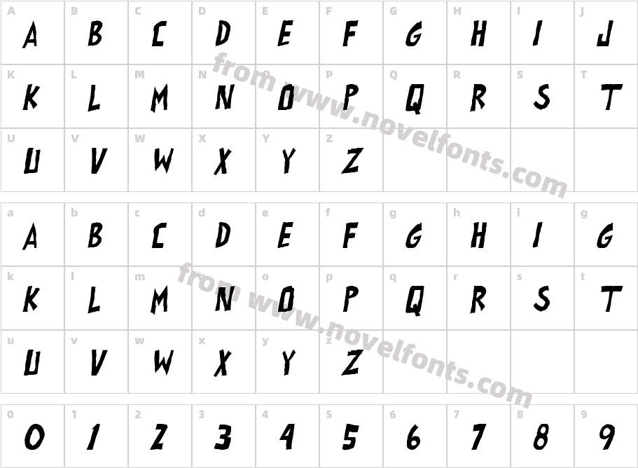 all exes must die! ItalicCharacter Map