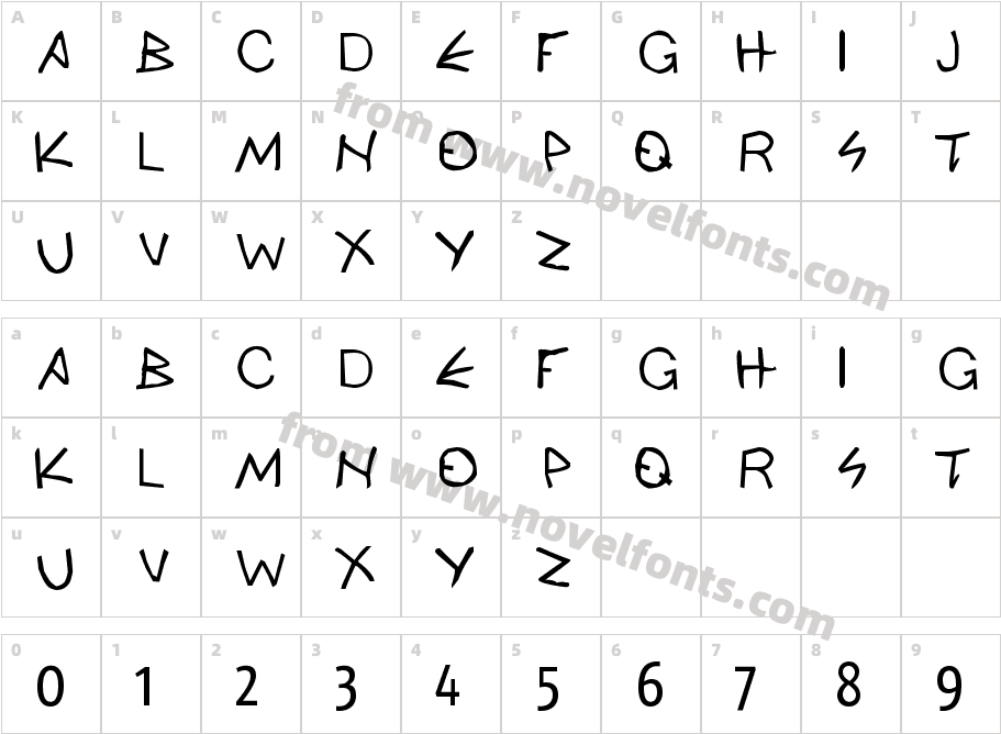 ancientHellenic RegularCharacter Map