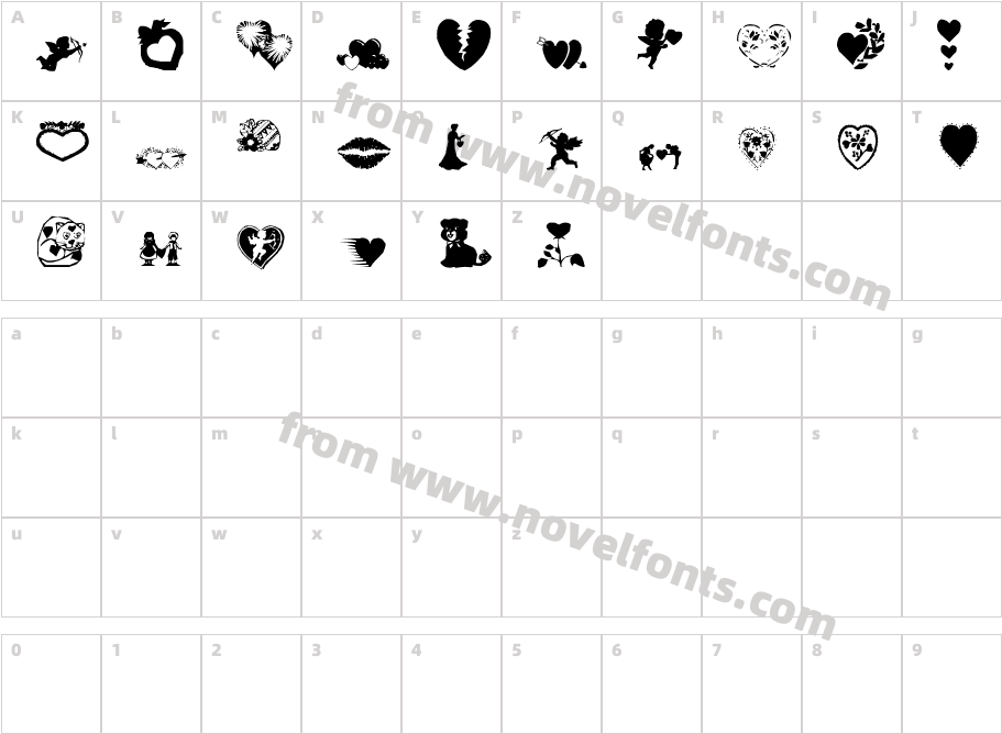 aosvalentineCharacter Map