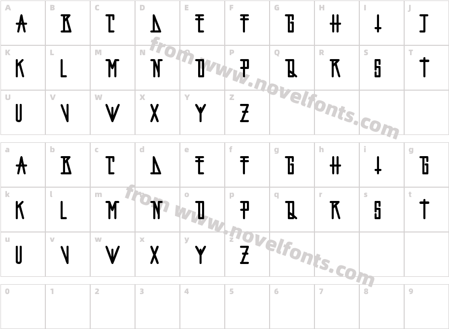 artchikoCharacter Map