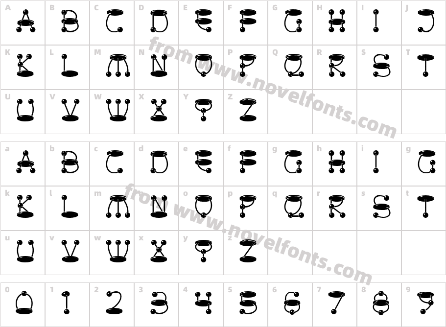 atomic picnicCharacter Map