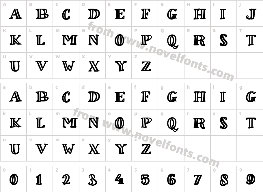 bBimbelCharacter Map