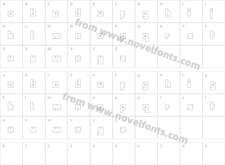 babyboxCharacter Map