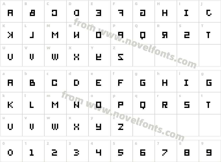 bitmirrorCharacter Map