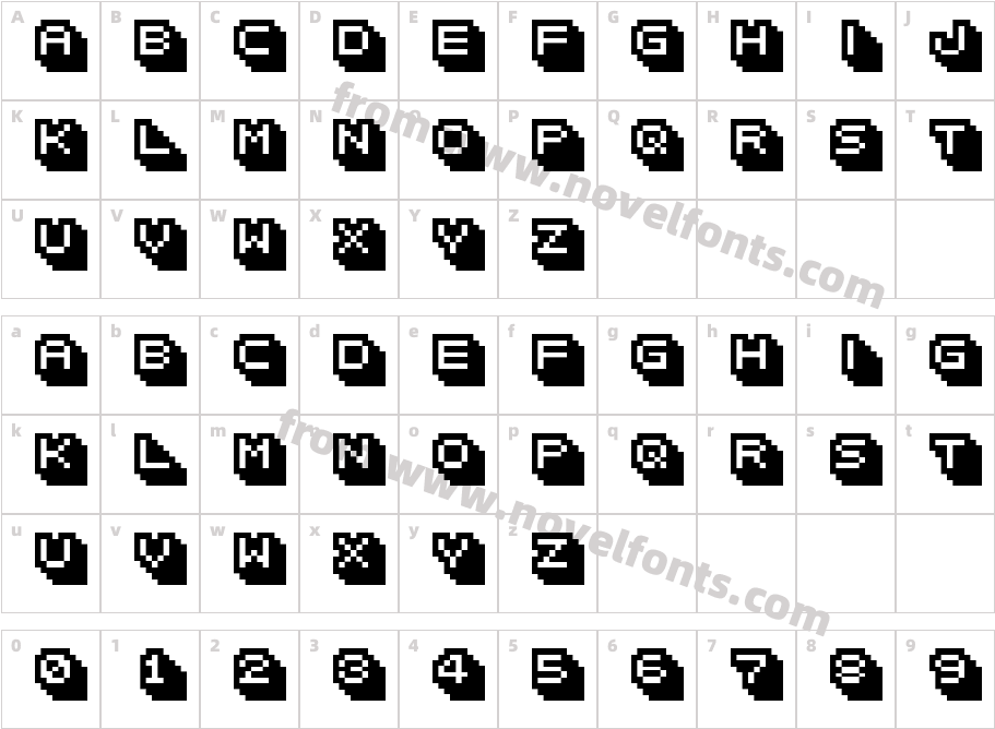 bitween 10 A2Character Map