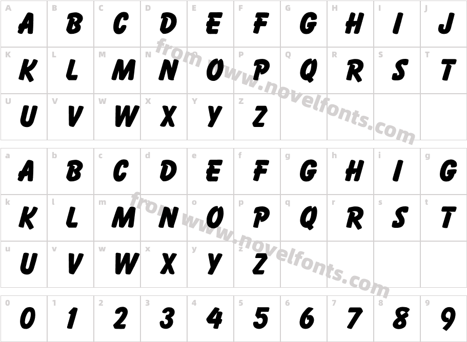 Ballemi Extra BoldCharacter Map