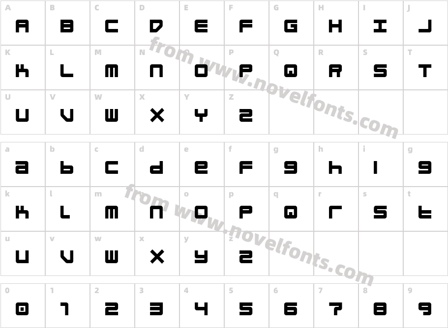 blockitCharacter Map