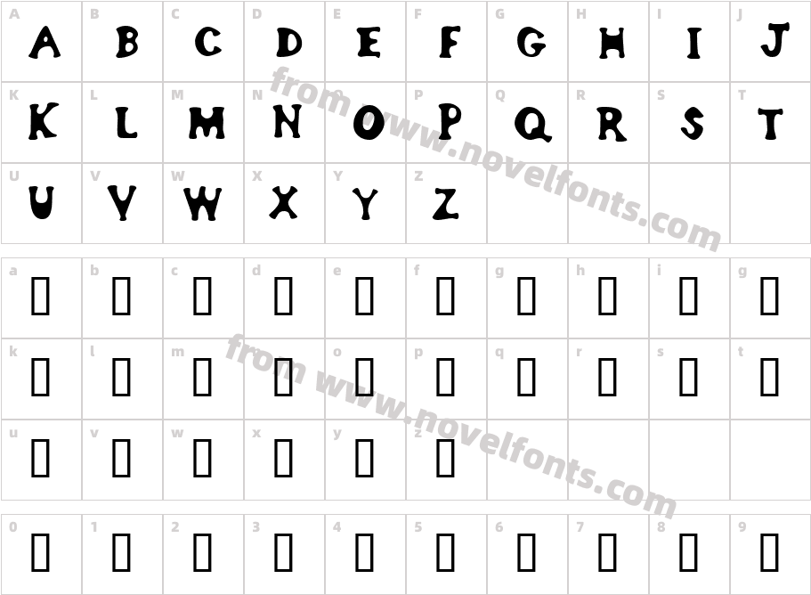 bodypump 1Character Map