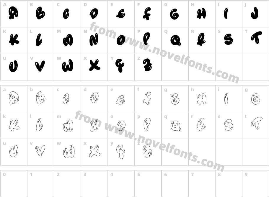 bolobolu RegularCharacter Map