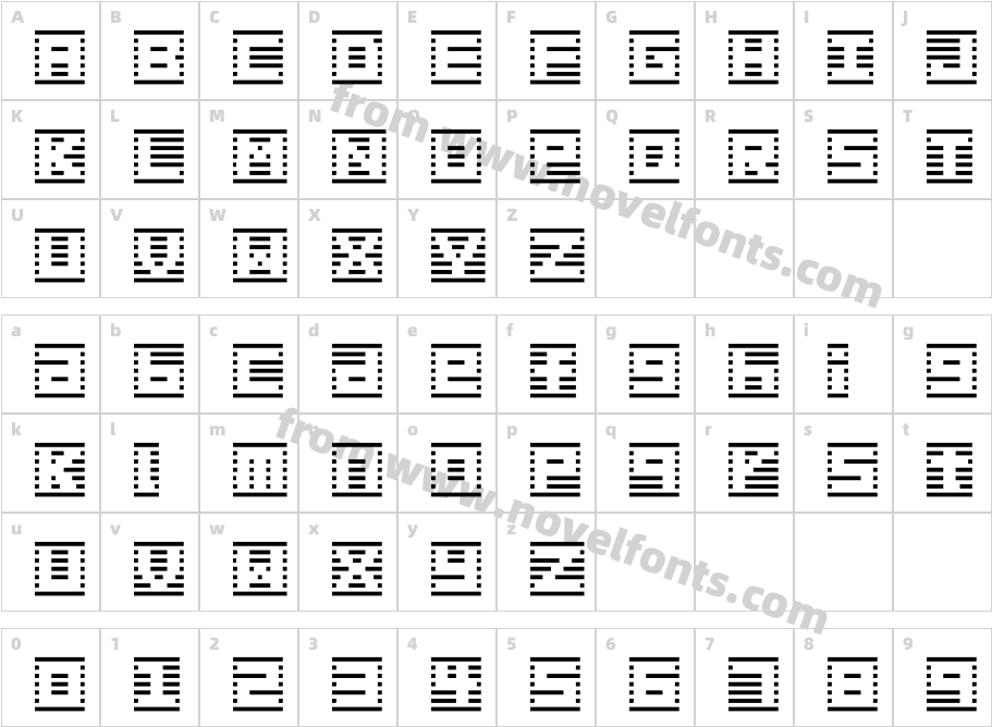 border7alpCharacter Map