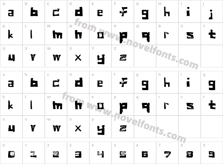 breadCharacter Map