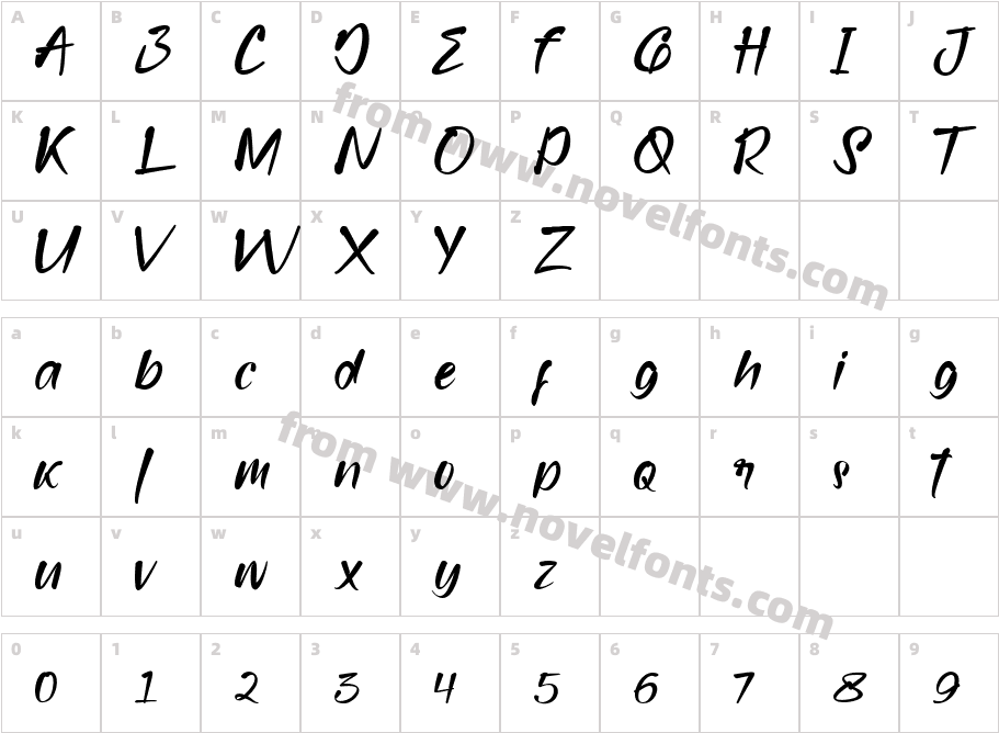 bridamountCharacter Map