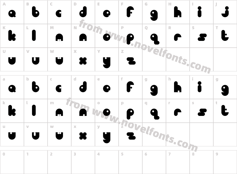 bubCharacter Map