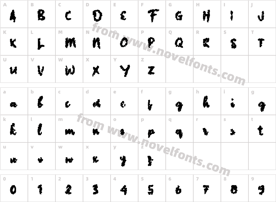 c Cubike ScriptCharacter Map