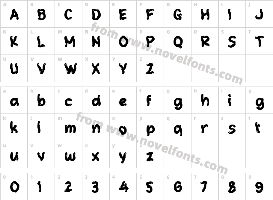 cCasselCharacter Map