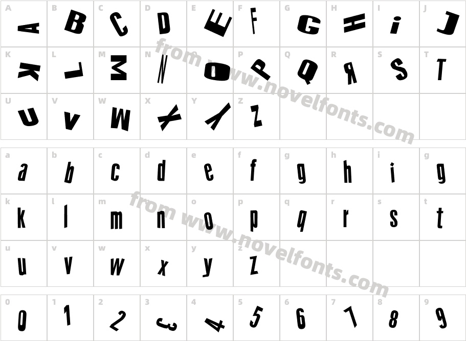 cRAZY sTYLECharacter Map