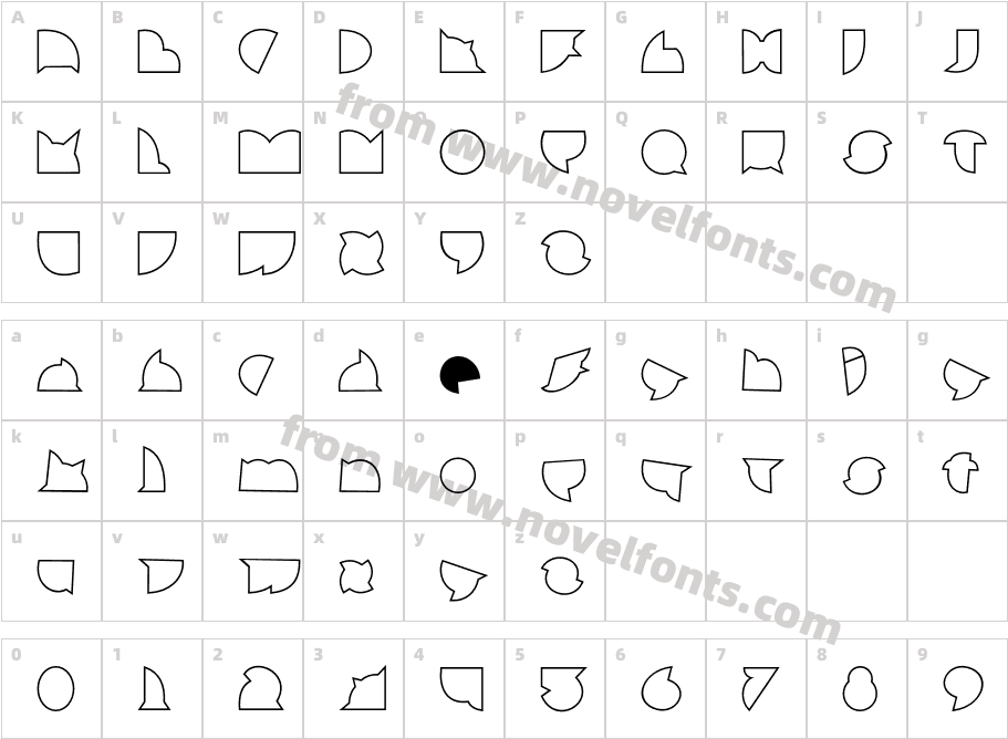 callejerafilete-fileteCharacter Map